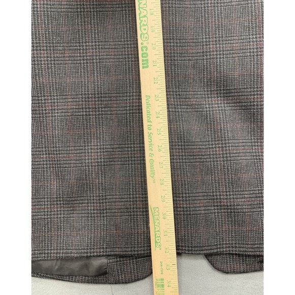 Jos A Bank Sport Coat Mens Size 44L Gray Single Breasted Vented Notch Two Button - Picture 12 of 16